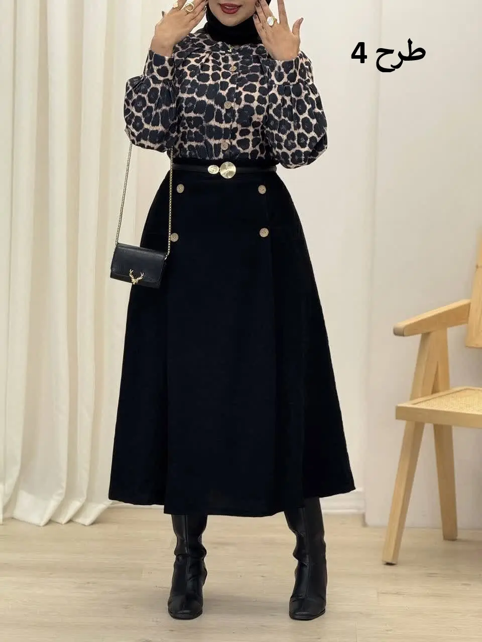 3903-شومیز و دامن هما